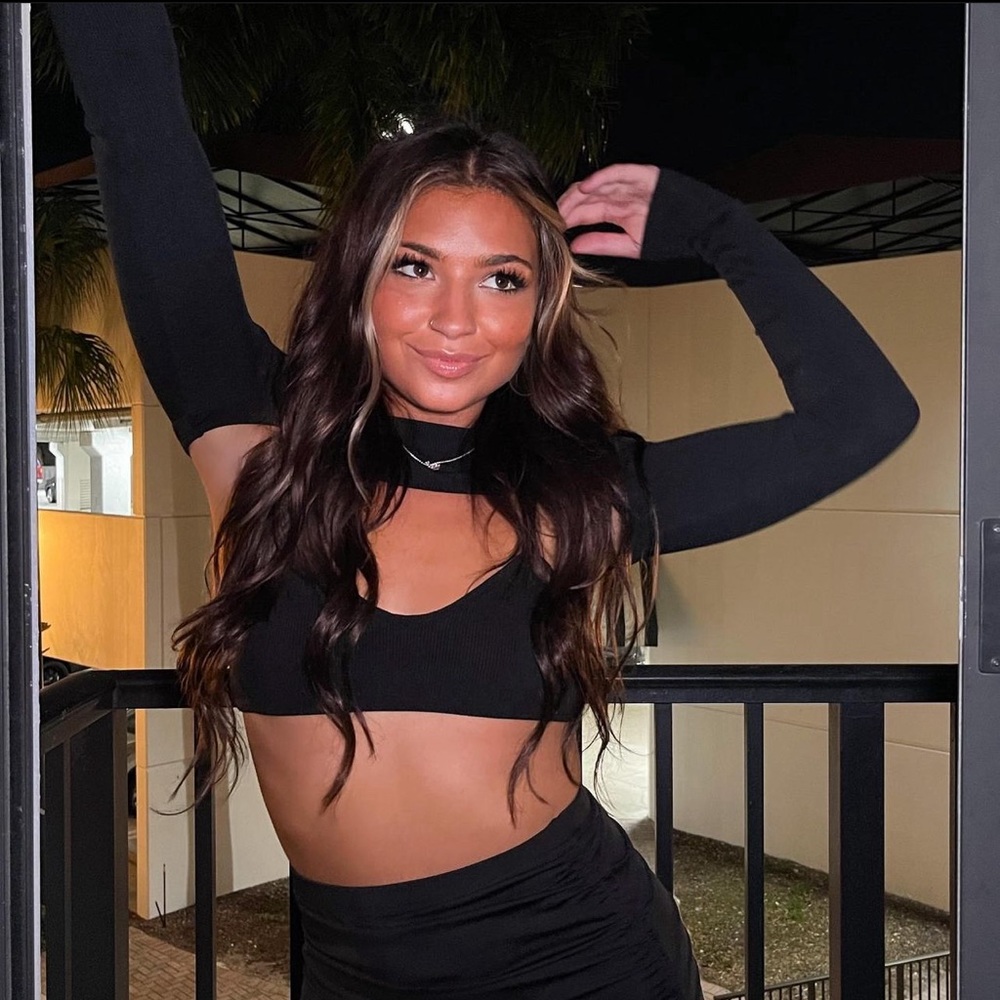 SHEIN ICON Solid Crop Top With Cami Top